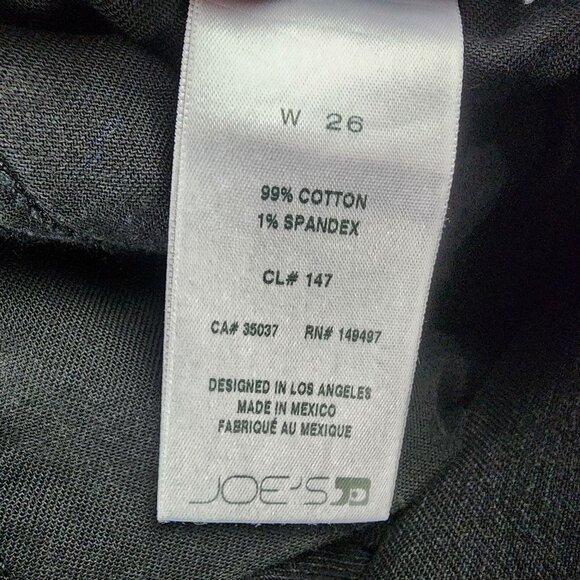Joe's Jeans Womens 26 The Milla Black Stretch High Rise Straight Ankle *GUC* - Picture 13 of 16